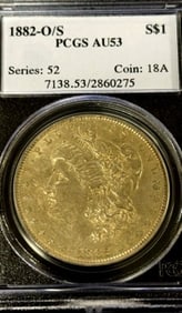 1882-O/S Morgan Silver Dollar Coin