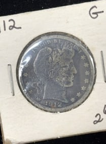 1912 Barber Half Dollar Coin