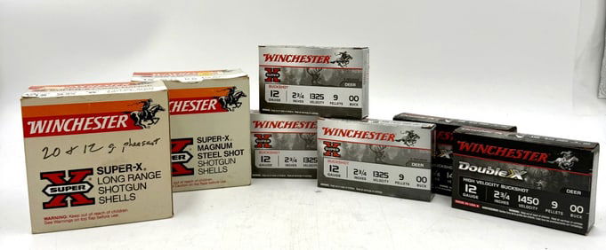 Seven Winchester Super-X Shotgun Boxes of Ammo