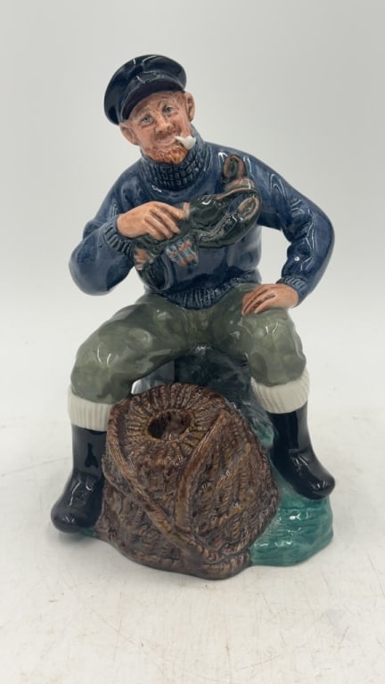Royal Doulton "The Lobster Man" Porcelain Figurine: HN2317, marked on bottom, 7 inches tall, see photos