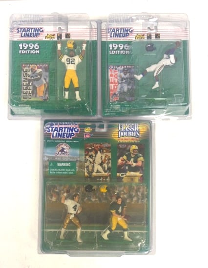 3 Starting Lineup Football Figure Sets (1 of 2)