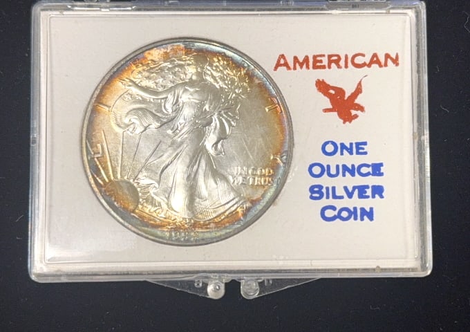 1988 American Silver Eagle Dollar Coin (1 of 2)