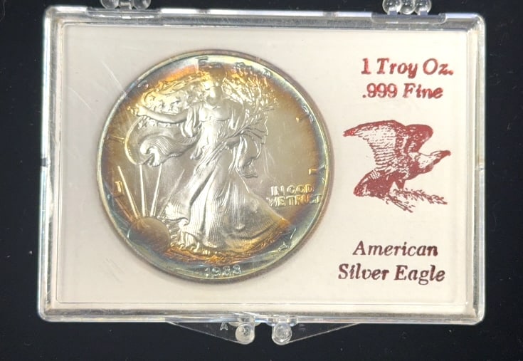 1988 American Silver Eagle Dollar Coin (1 of 2)