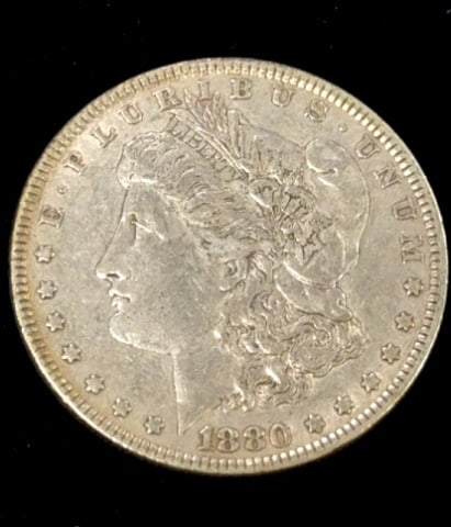 1880 Morgan Silver Dollar Coin (1 of 2)