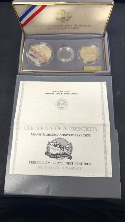 1991 Rushmore Anniversary Coin Set (1 of 3)