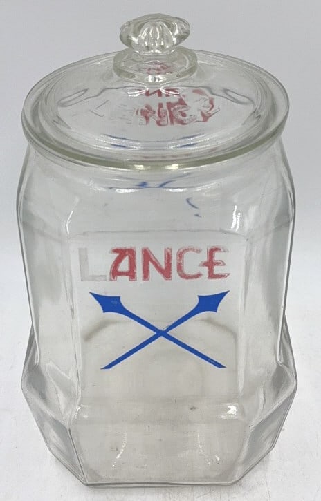 Vintage Lance Glass Cracker Jar (1 of 2)