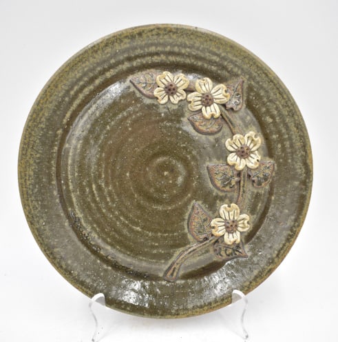 Pauline Crocker Dogwood Stoneware Plate (1 of 3)