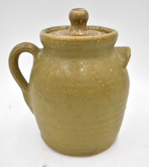 John Meaders Stoneware Lidded Storage Jar - 3