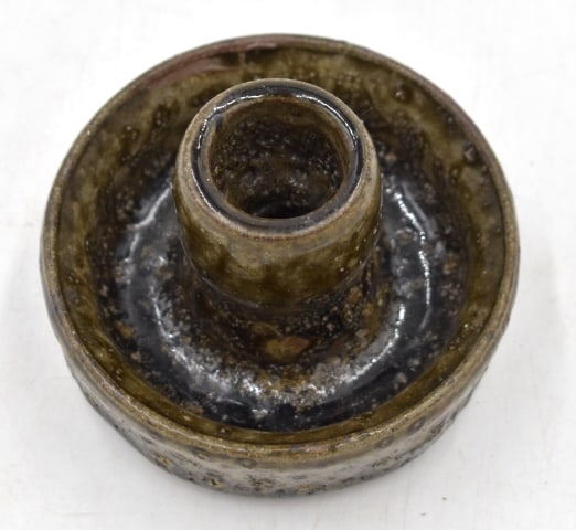Lanier Meaders Pottery Candlestick - 2