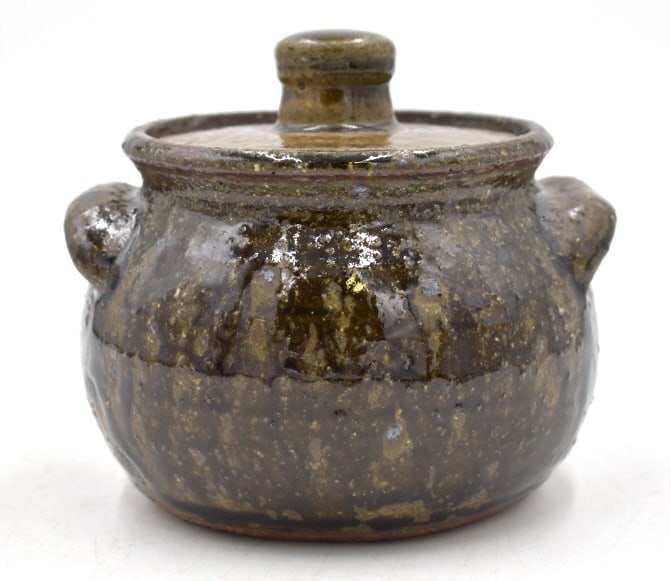 Lanier Meaders Double-Handled Lidded Bean Pot (1 of 5)