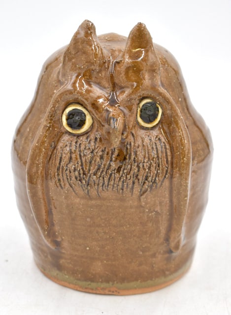 Reggie & Flossie Meaders Folk Art Owl Sculpture (1 of 2)