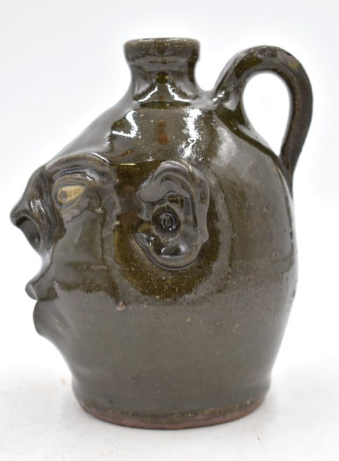 David Meaders Folk Art Pottery Face Jug (1 of 4)