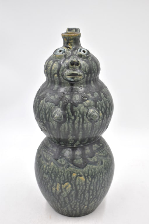 Rodney Leftwitch Triple-Tiered Americana Face Jug (1 of 7)