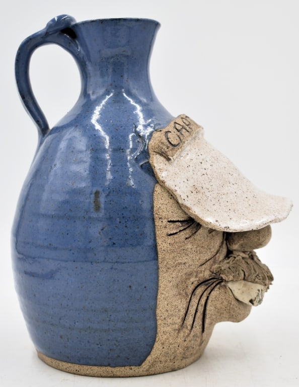 Captain Multicolor Glaze Face Jug - 2