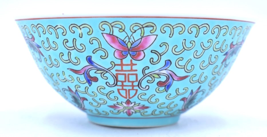 Chinese Enameled Porcelain Bowl (1 of 3)
