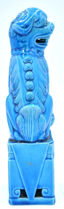 Blue Glazed Foo Dog - 4