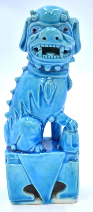 Chinese Blue Glazed Foo Dog (1 of 6)