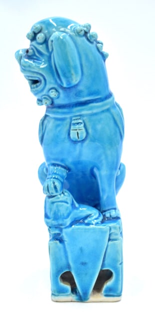 Chinese Blue Glazed Foo Dog - 4