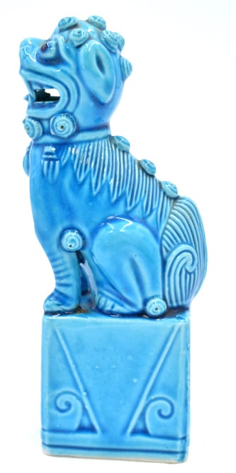Chinese Blue Glazed Foo Dog - 4