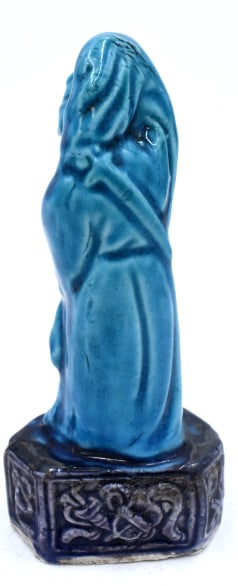 Blue Glazed Figural Deity - 2