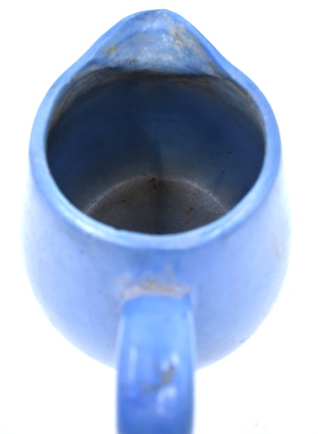 Blue Stoneware Pitcher - 4