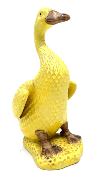 Japanese Hand-painted Porcelain Duck: 7.5 inches by 4.5 inches, marked on the bottom, no damage, see photos