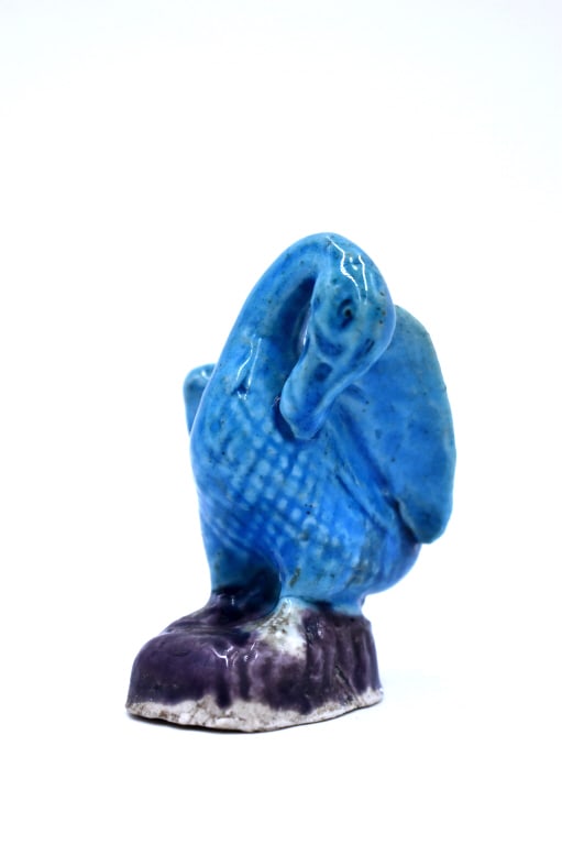 Japan Hand Painted Porcelain Duck: 2.75 inches tall by 2.25 inches wide, unmarked, no damage, see photos.