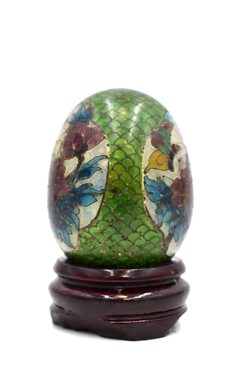 Cloisonné Egg w/ Stand - 2