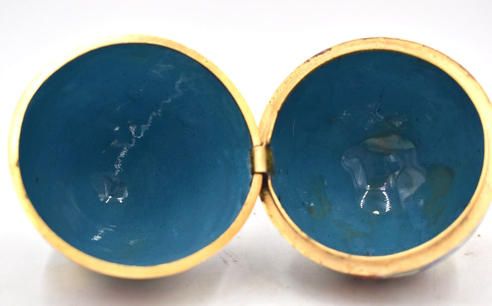 Hinged Cloisonné Egg - 3