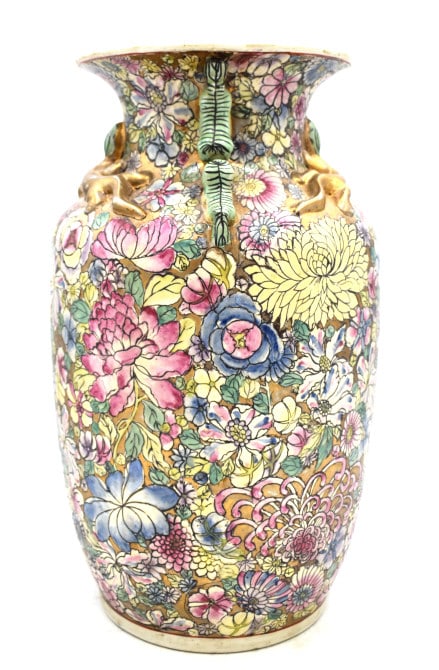 Large Rose Medallion Vase - 2