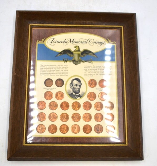 Lincoln Memorial Coinage Framed Set (1 of 2)