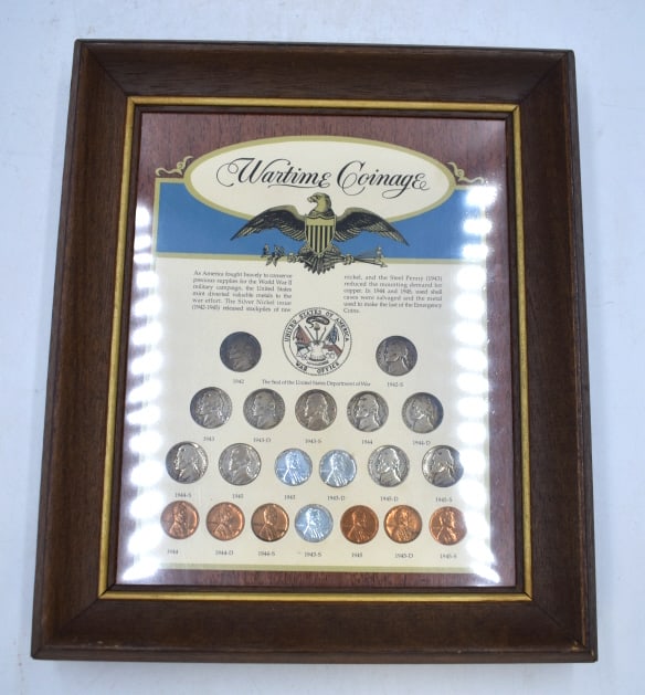 Wartime Coinage Framed Set (1 of 3)