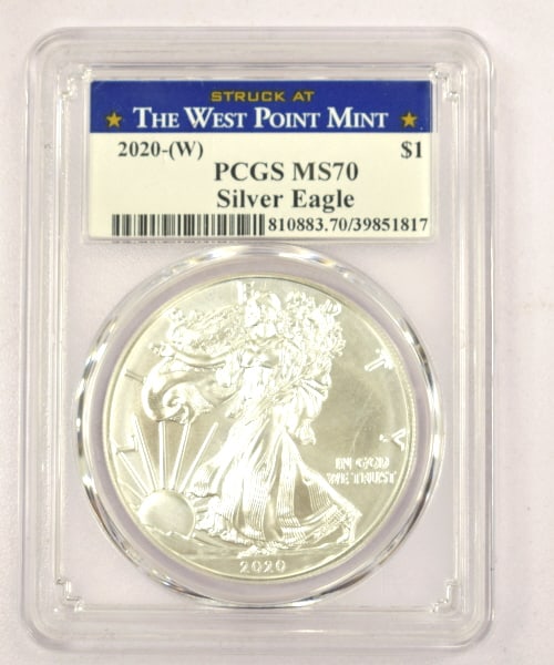 2020-(W) American Silver Eagle MS70 Coin (1 of 2)