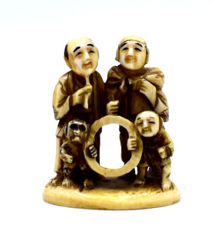 Japanese Signed Netsuke Figure (1 of 3)