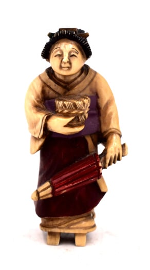 Japanese Netsuke Woman (1 of 3)