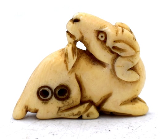 Japanese Goat Netsuke - 2