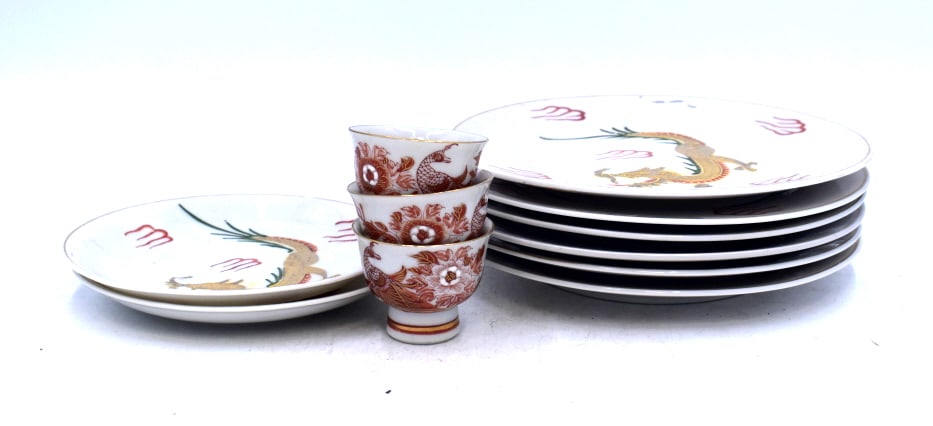Chinese Tea Cup and Plate Set (1 of 7)