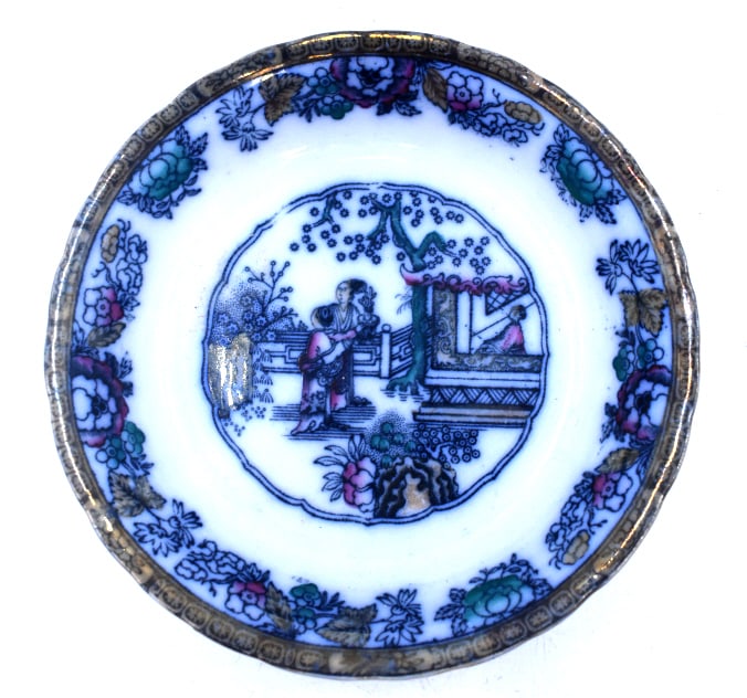 Chinese Bowl: 7.75 inches wide by 1.5 inches tall, marked on bottom, no damage, see photos.