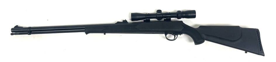 Connecticut Valley Magbolt 150 Black Powder Rifle: Muzzle load, 45 Cal., made in Spain, With Bushnell 3X32 Scope, See photos.