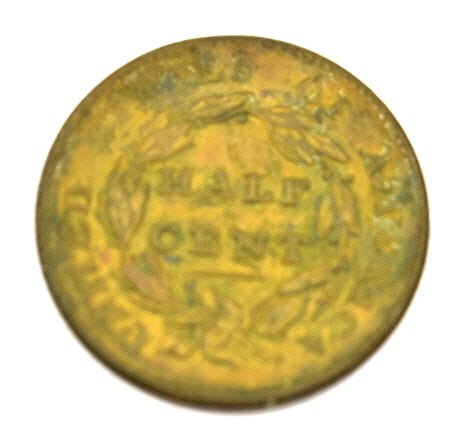 1828 Half Cent Coin - 2