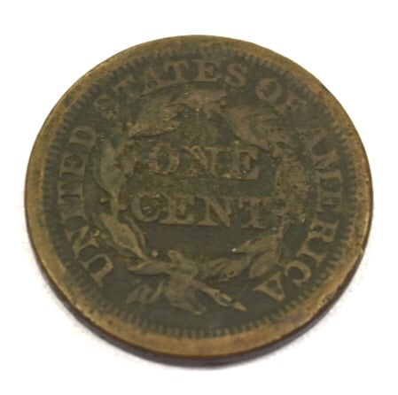 1852 Large Cent Coin - 2