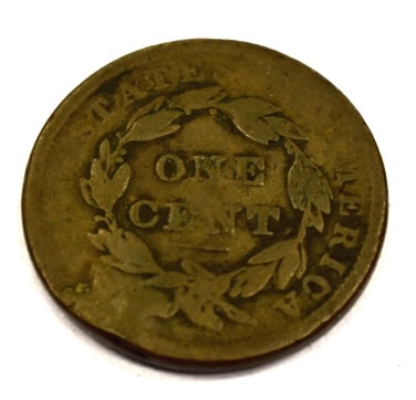 1838 Large Cent Coin - 2
