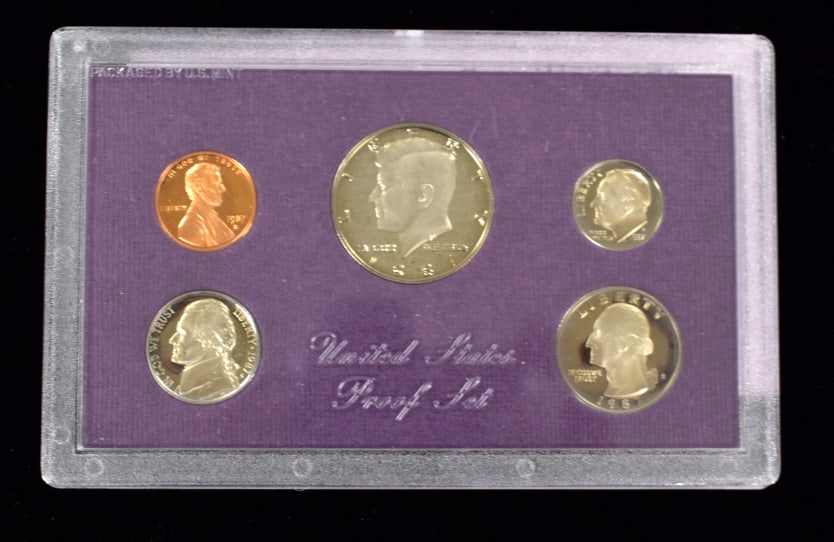 3 1987 US Coin Proof Sets - 2