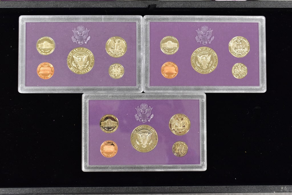 3 Assorted US Coin Proof Sets - 2