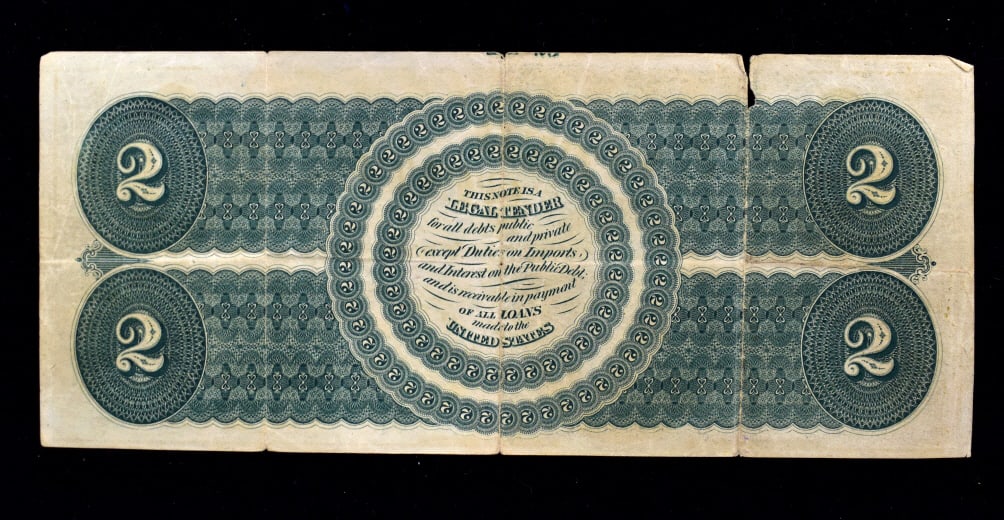 1862 $2 Dollar Bill - 2