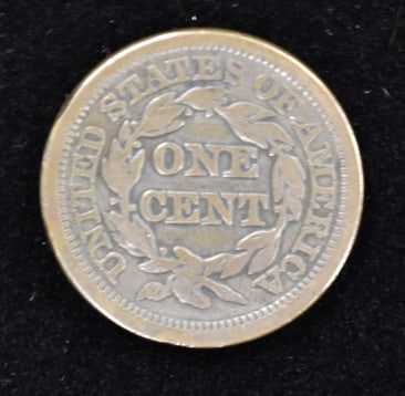 1845 Large Cent Coin - 2