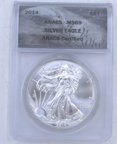 2014 American Silver Eagle Coin MS69 (1 of 2)