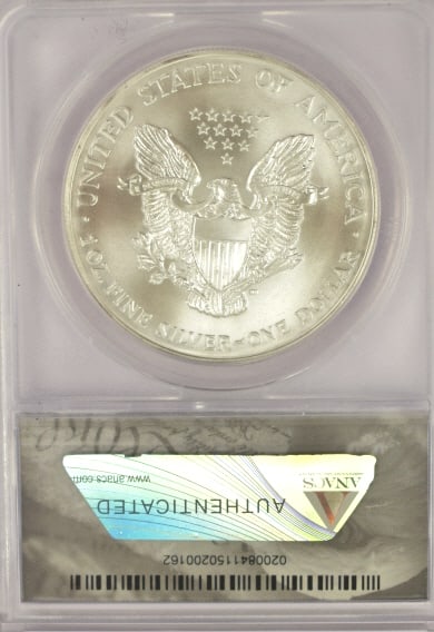 2000 American Silver Eagle Coin MS69 - 2