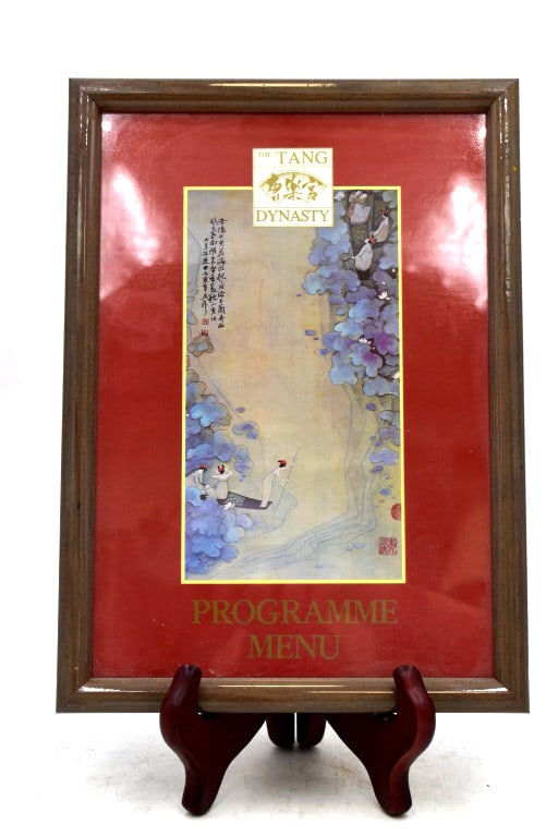 11.25 inches tall by 8 inches wide, no damage, comes w/ stand, please see photos