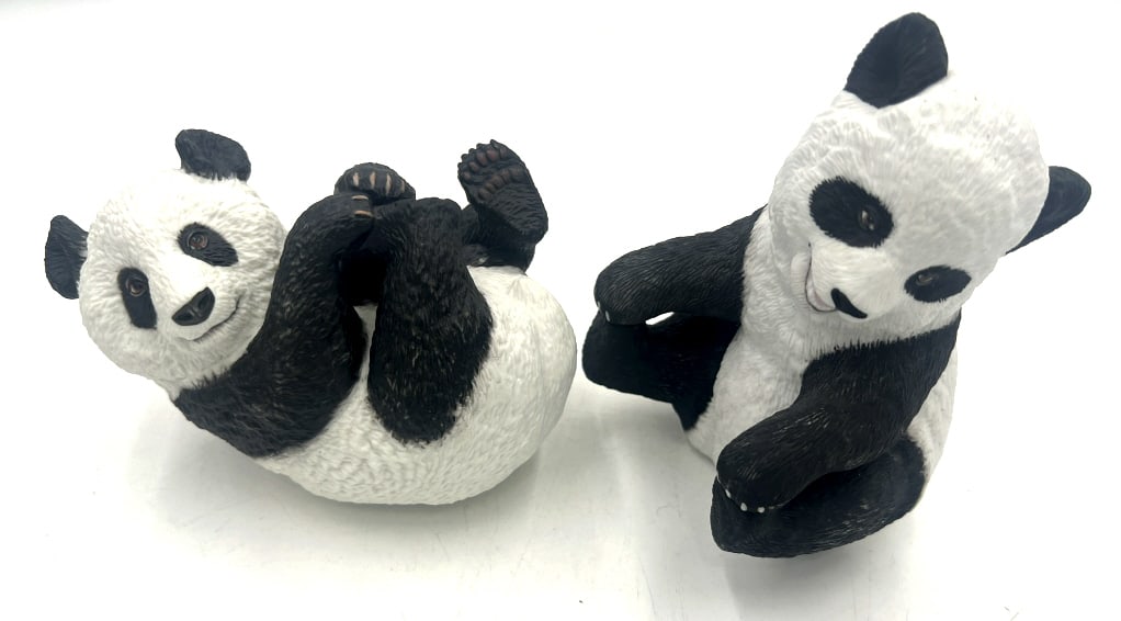 Panda Cub Sitting Up: 6-1/2x4-1/4 inches. Panda Cub Lying Down: 4-3/8x6-1/4 inches. Lenox & (1 of 3)